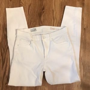 Gap True Skinny White Jeans